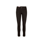 Black Cotton Skinny Jeans