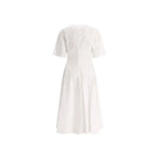 White Cotton Casual Dress