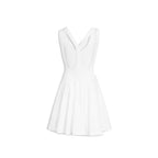 White Cotton Casual Dress