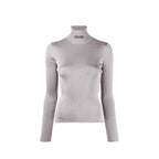 Gray Polyester Turtleneck