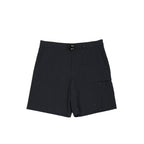Black Cotton Bermuda Shorts