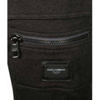 Gray Cotton Cargo Pants