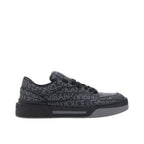 Black Cotton Low Top Sneakers
