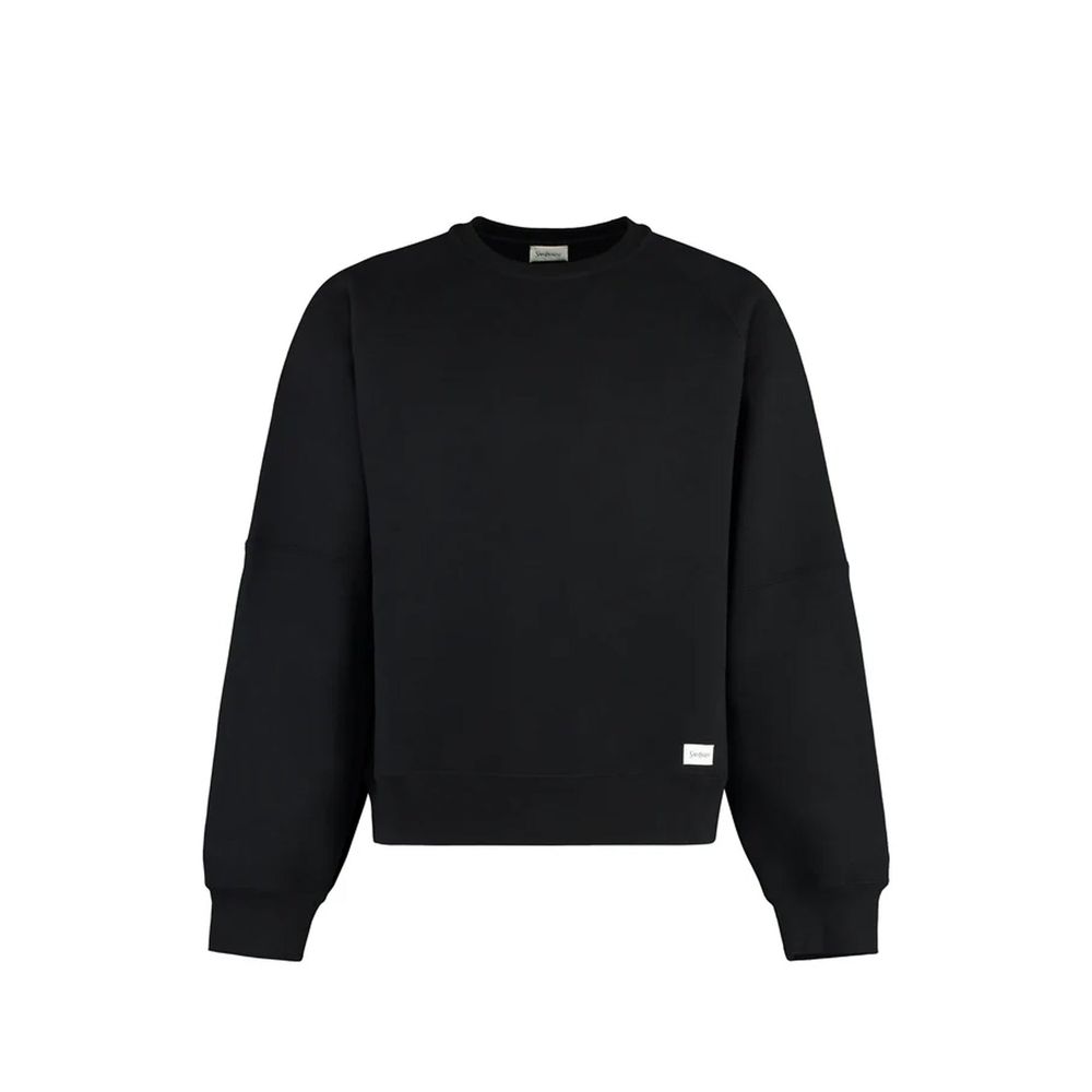 Black Cotton Sweatshirt