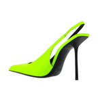 Bicolor Calfskin High Heel Pumps