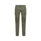 Bicolor Cotton Cargo Pants