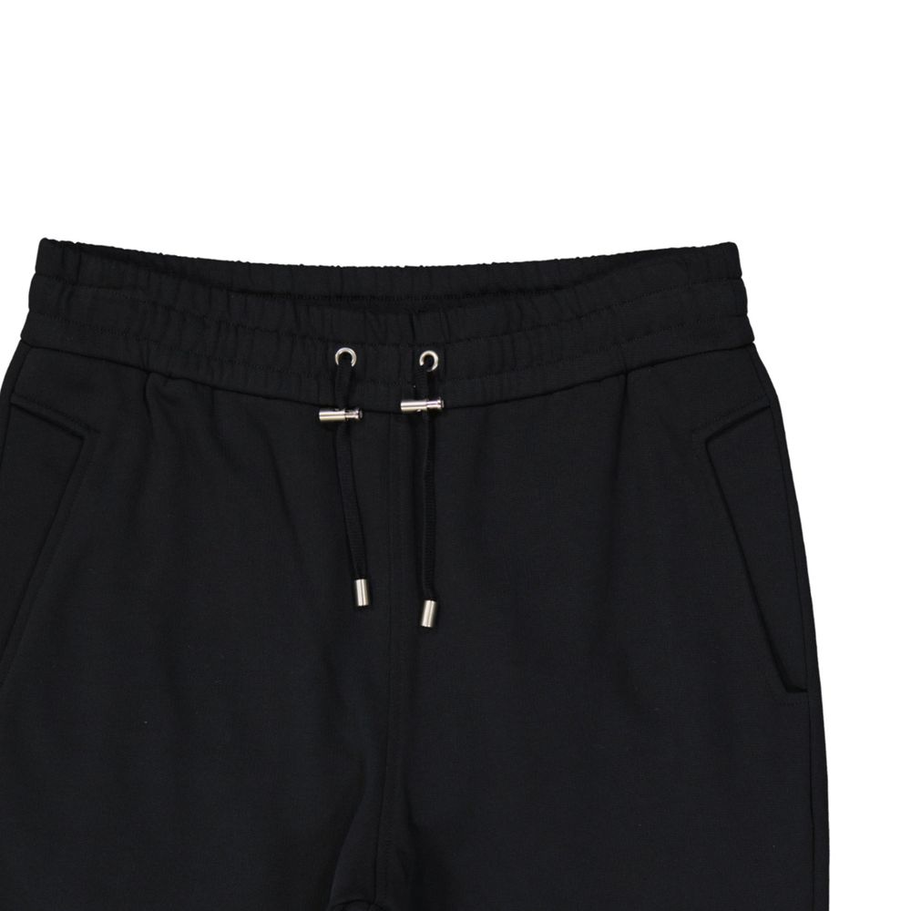 Black Cotton Joggers (Workout Pants)