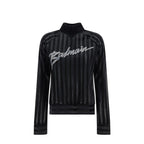 Black Elastane Sweatshirt