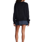 Black Mohair Sweatshirt