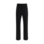 Black Fleece Wool Dress Pants