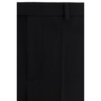 Black Fleece Wool Dress Pants