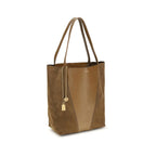 Beige Calf Leather Bos Taurus Shoulder Bag