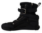 Sorrento Sneakers Nylon Black High Top Shoes