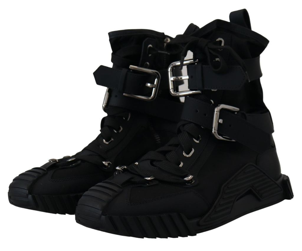 Sorrento Sneakers Nylon Black High Top Shoes