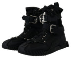 Sorrento Sneakers Nylon Black High Top Shoes