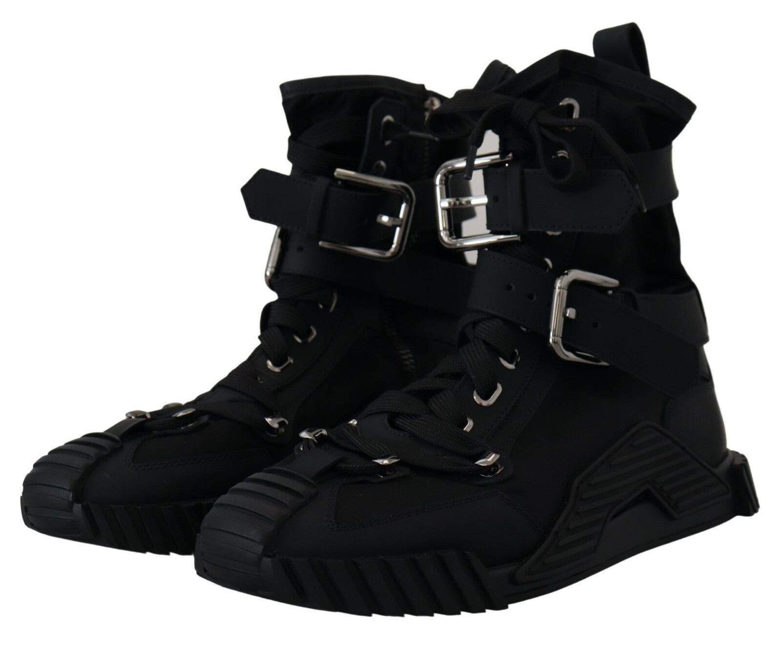 Sorrento Sneakers Nylon Black High Top Shoes