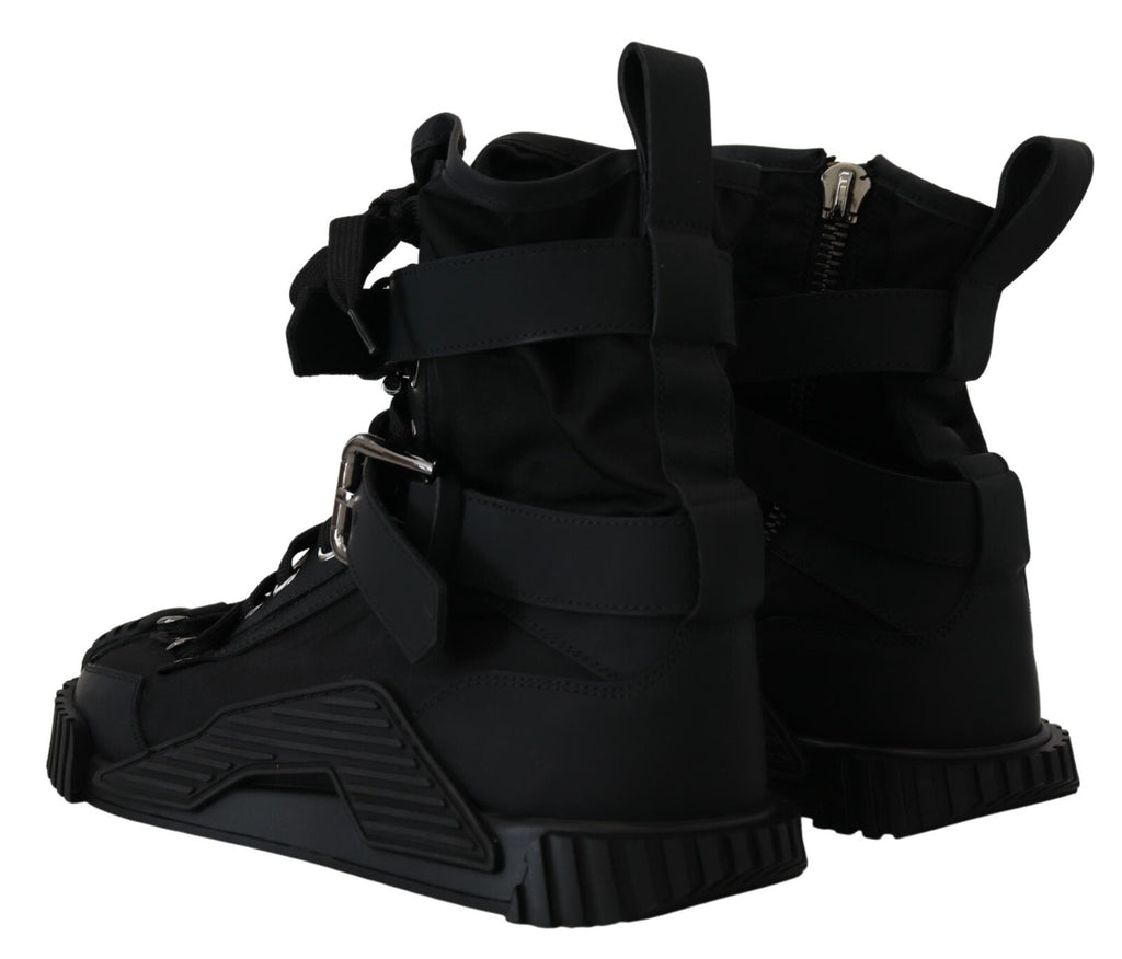 Sorrento Sneakers Nylon Black High Top Shoes