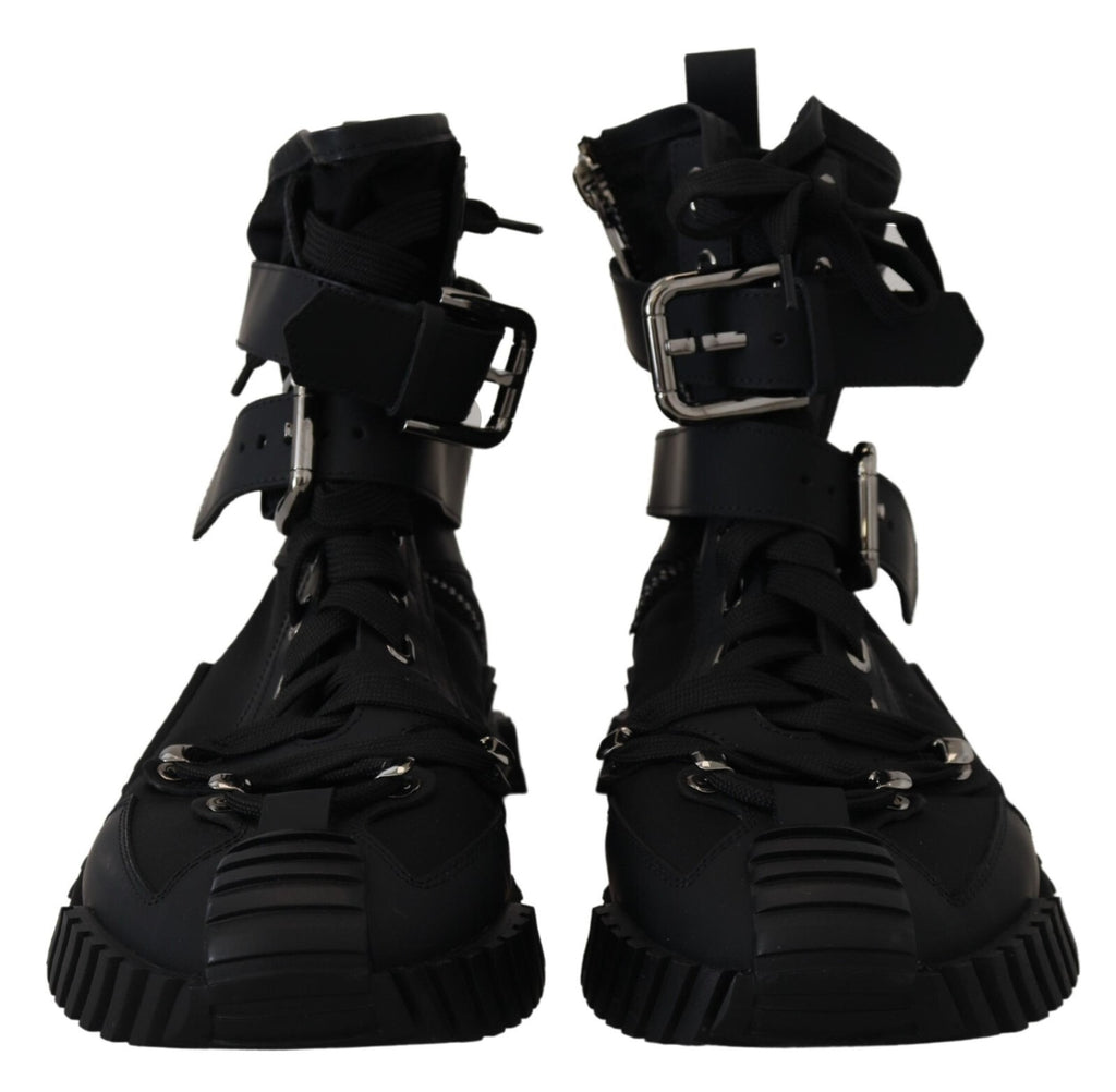 Sorrento Sneakers Nylon Black High Top Shoes
