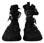 Sorrento Sneakers Nylon Black High Top Shoes