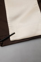 Brown Cream Lounge Belted Bathrobe Jacket
