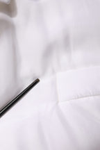 White Silk Padded Parka Men Coat Jacket