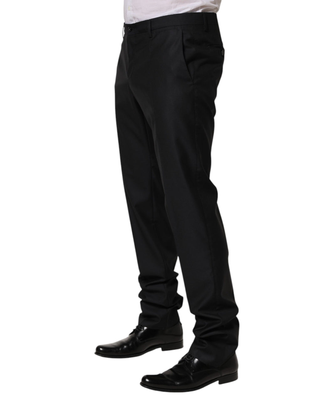 Black Wool Skinny Dress Formal Trouser Pants