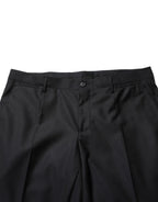 Black Wool Skinny Dress Formal Trouser Pants