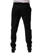 Black Wool Skinny Dress Formal Trouser Pants