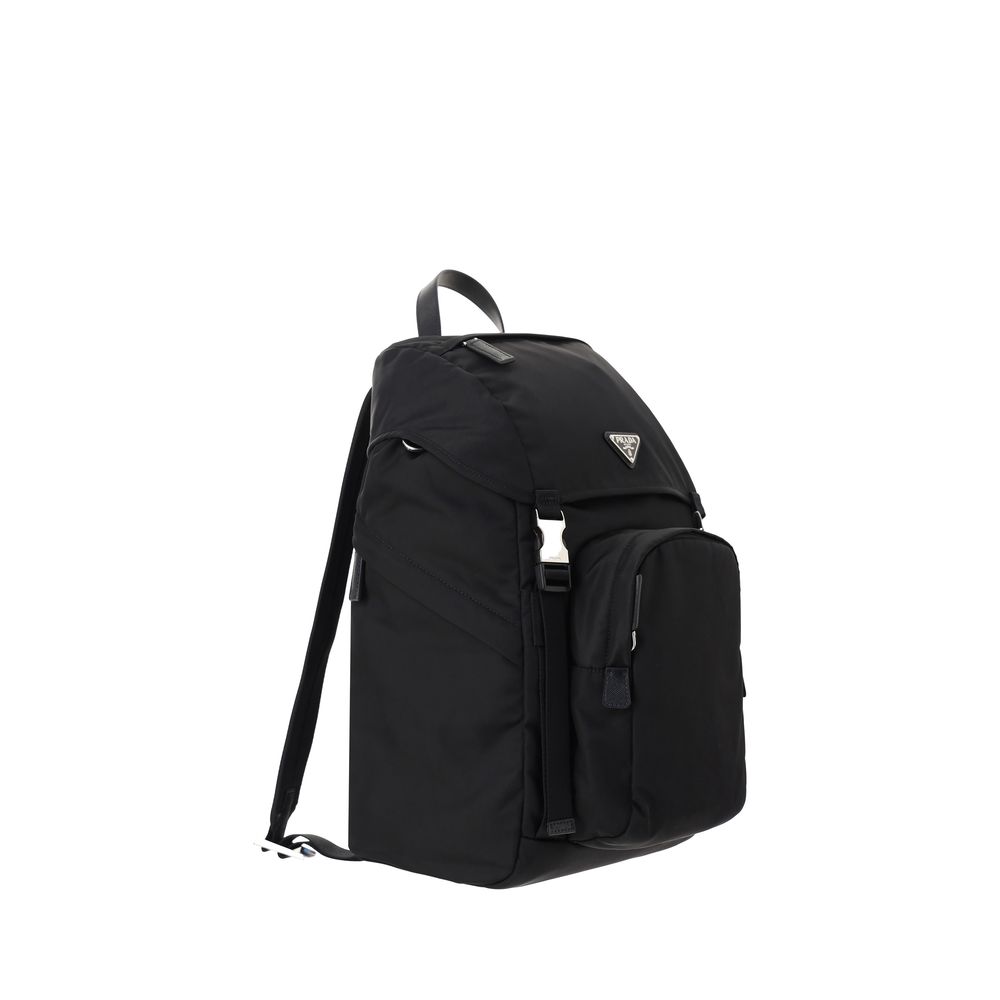 Black Nylon Backpack