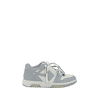 Gray Polyester Low Top Sneakers