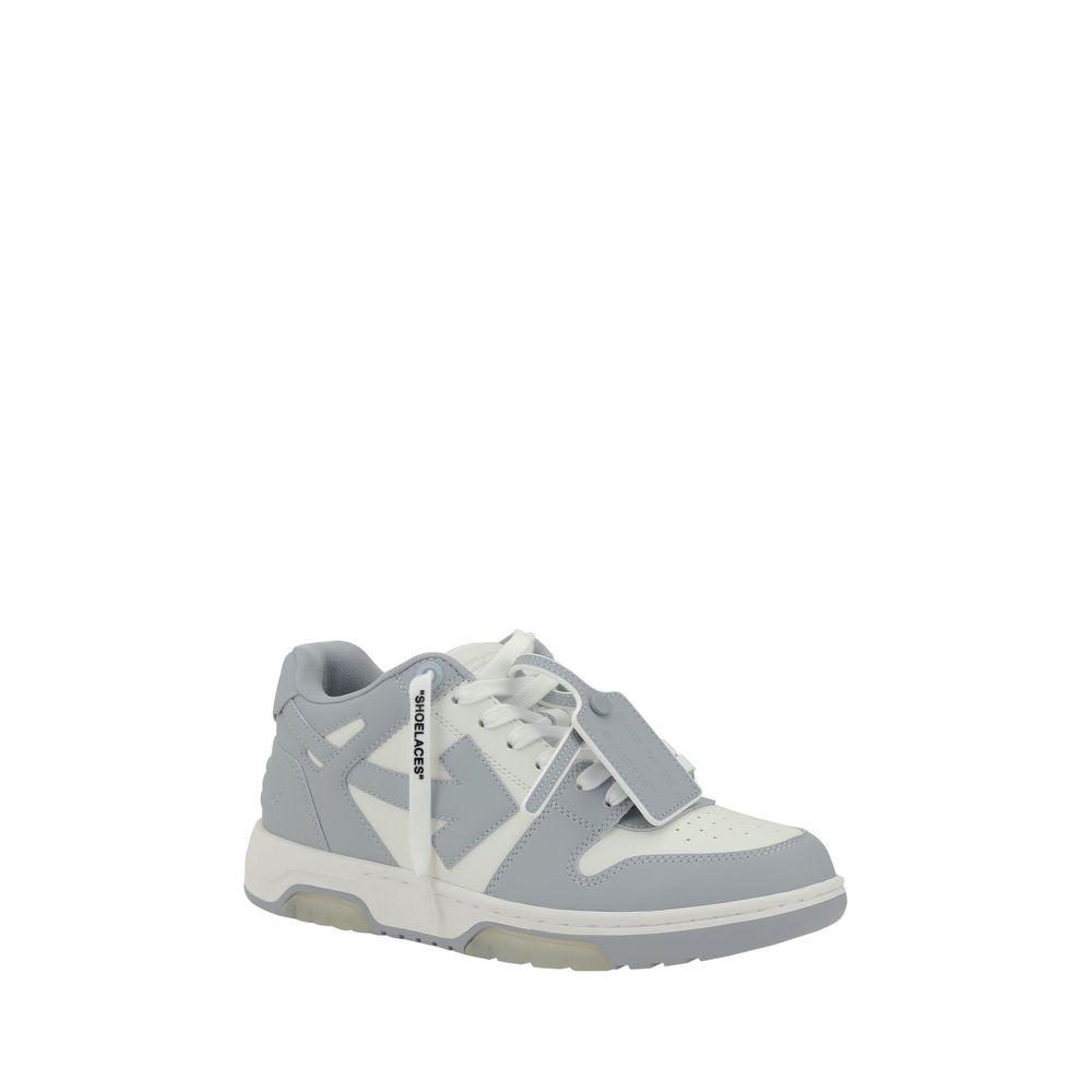 Gray Polyester Low Top Sneakers