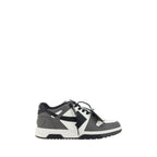 Gray Calf Leather Bos Taurus Low Top Sneakers