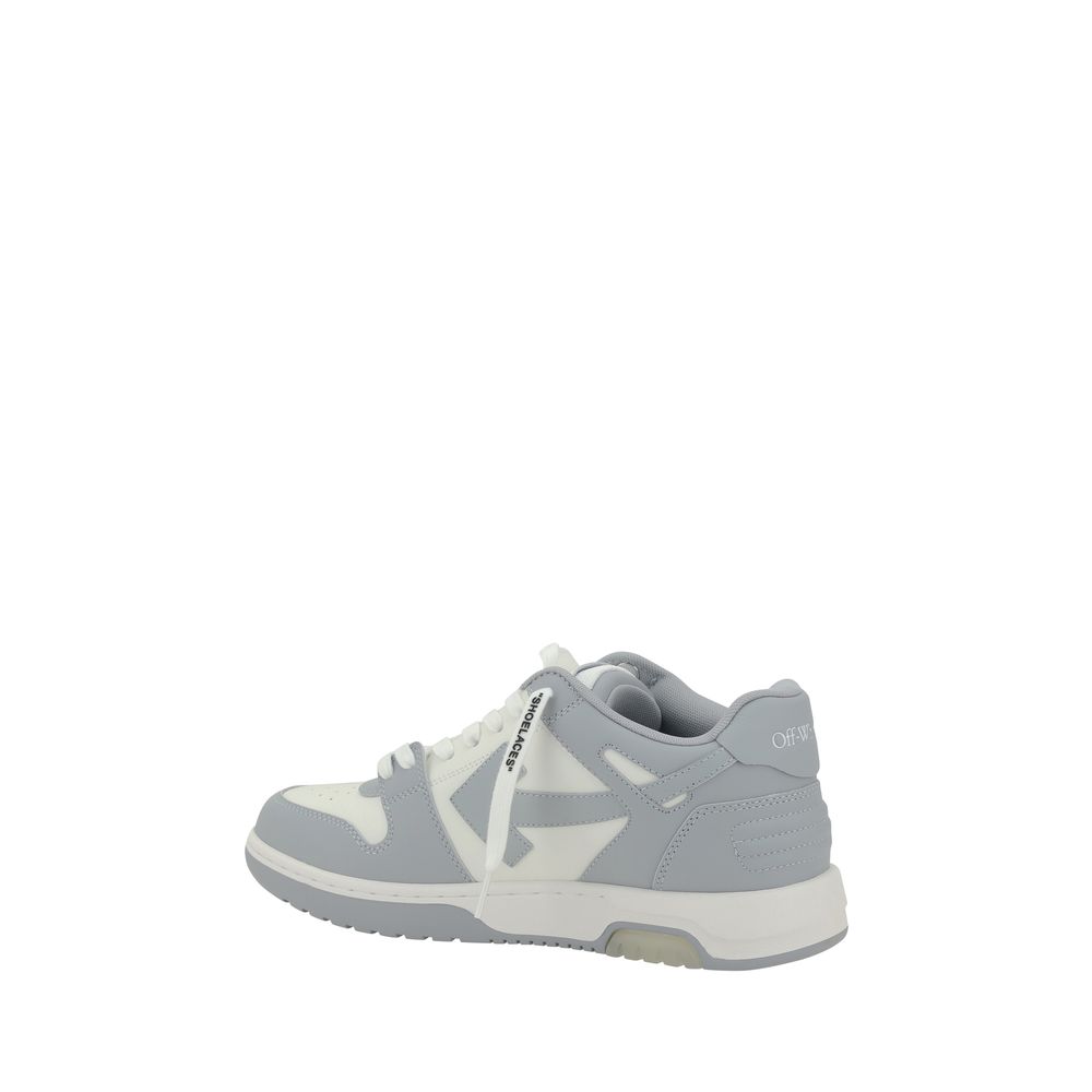Gray Polyester Low Top Sneakers