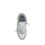 Gray Polyester Low Top Sneakers