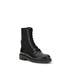 Black Calf Leather Bos Taurus Lace-Up Boots