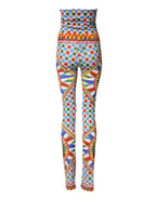 Multicolor Carretto Leggings High Waist Pants