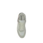 White Rubber Low Top Sneakers