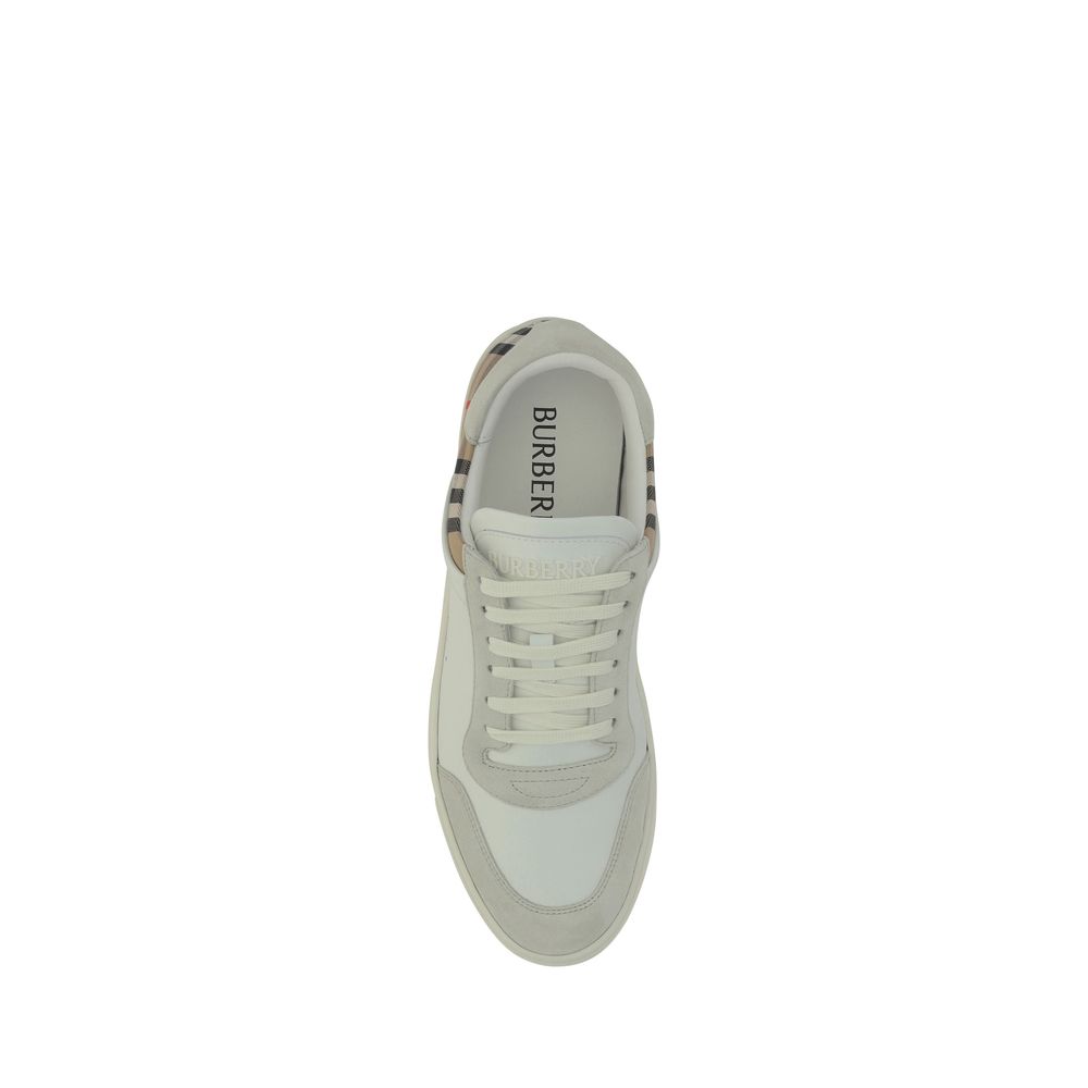 White Rubber Low Top Sneakers