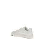 White Calf Leather Bos Taurus Low Top Sneakers