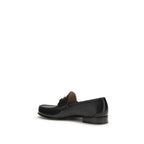 Black Calf Leather Bos Taurus Slip-On Loafers