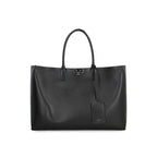 Black Calfskin Tote Bag