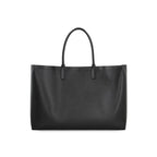 Black Calfskin Tote Bag
