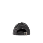 Black Lamb Leather Cap (Baseball Hat)