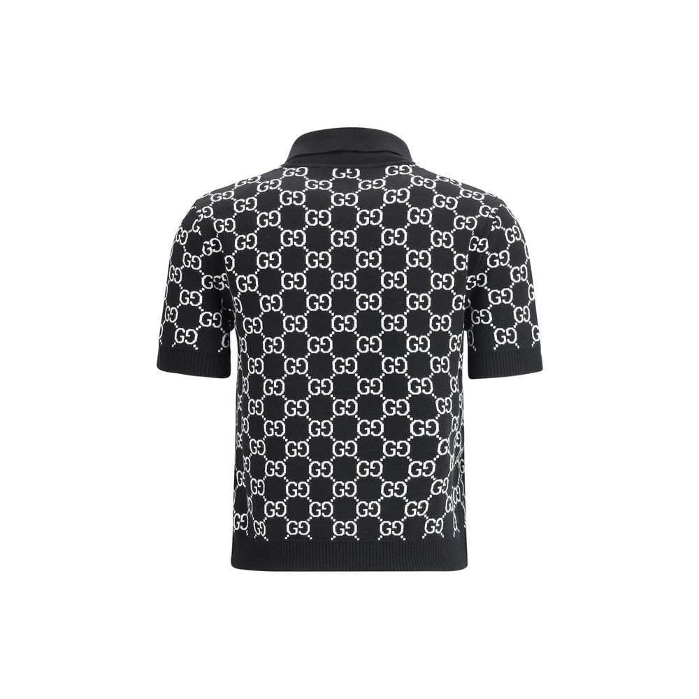 Black Wool Pattern Shirt