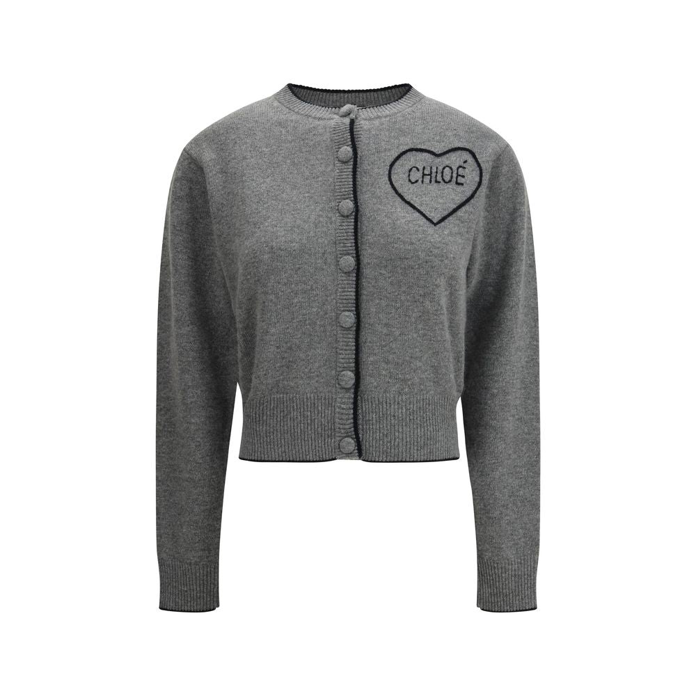 Gray Wool Cardigan