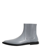 Light Gray Chelsea Short Ankle Boots Shoes