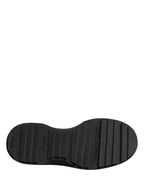 Black Leather DG Plaque Loafers Dress Shoes