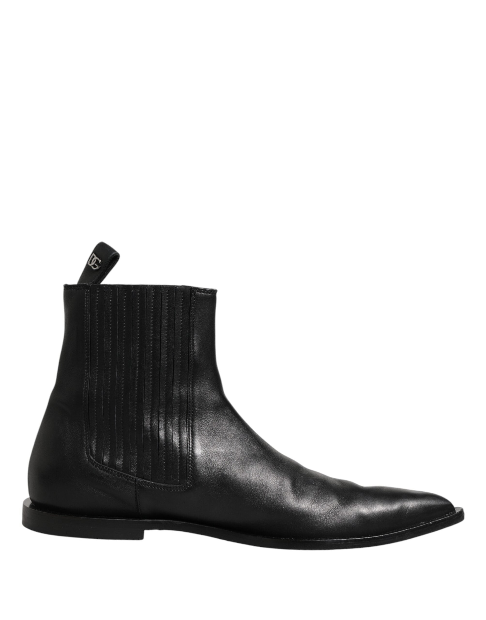 Black Chelsea Men Short Ankle Boots Shoes