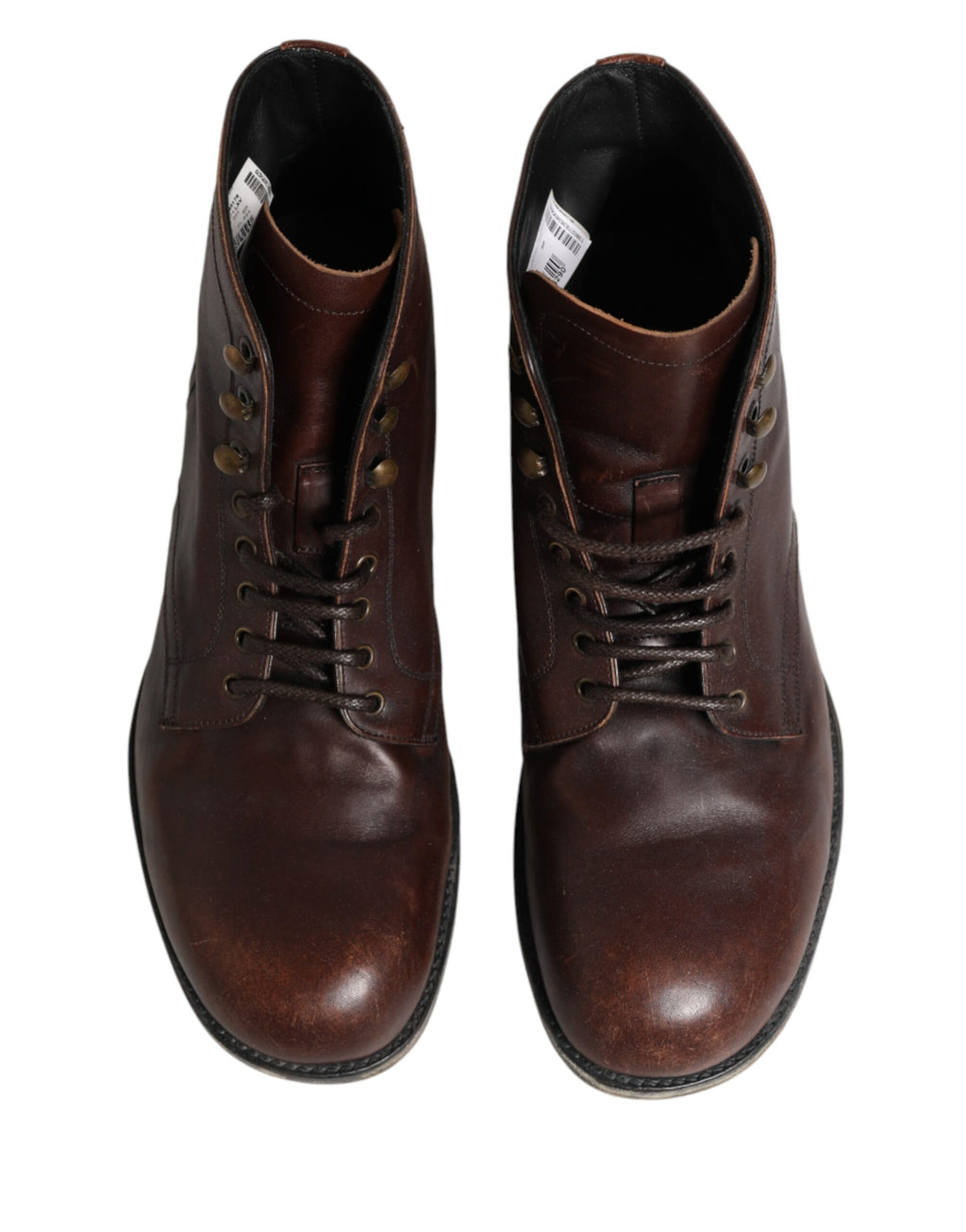 Brown Lace Up Short Ankle Boots Men Shoes