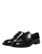 Black Lace Up Leather Dress Derby Men Shoes